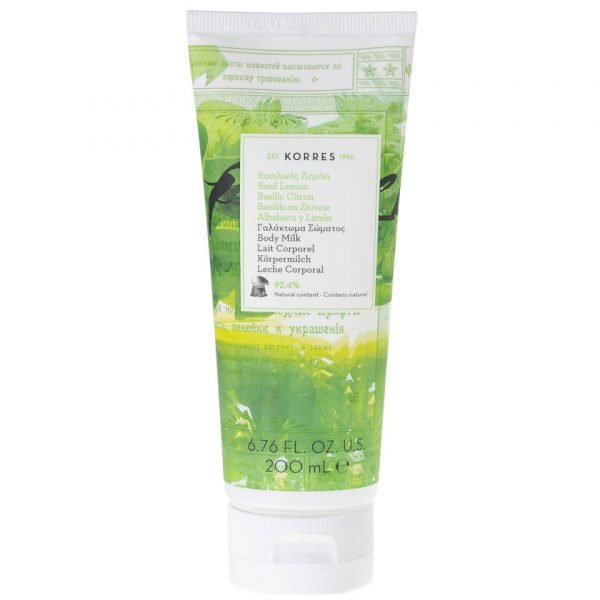 Korres Natural Basil Lemon Body Milk 200 Ml