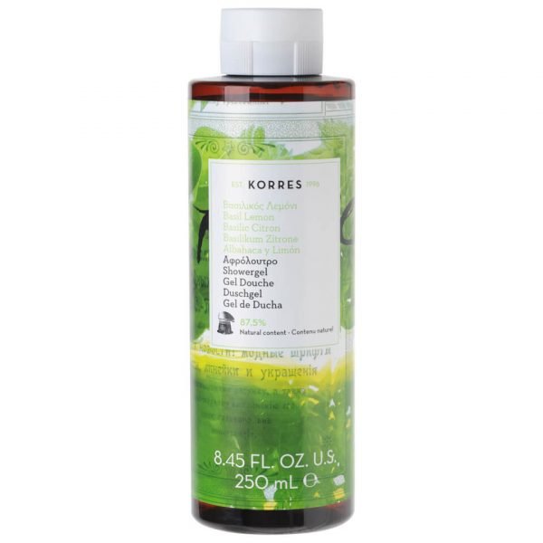 Korres Natural Basil Lemon Shower Gel 250 Ml