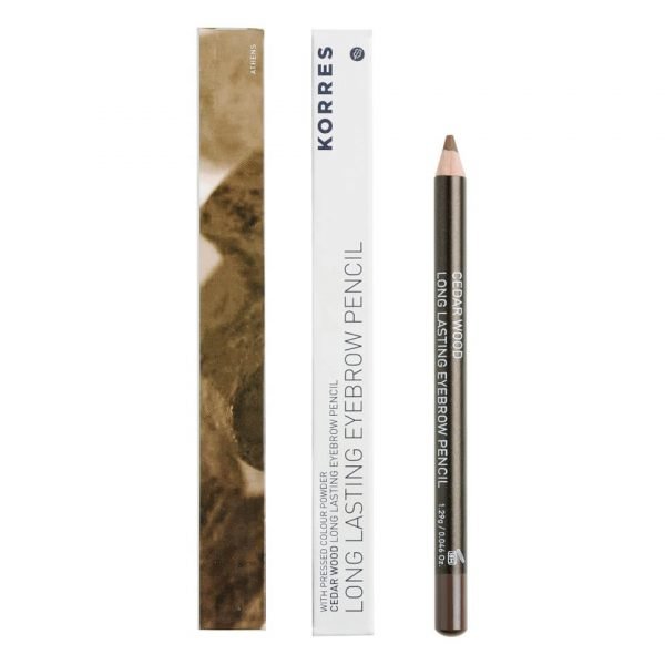 Korres Natural Cedar Wood Long Lasting Eyebrow Pencil Various Shades Dark