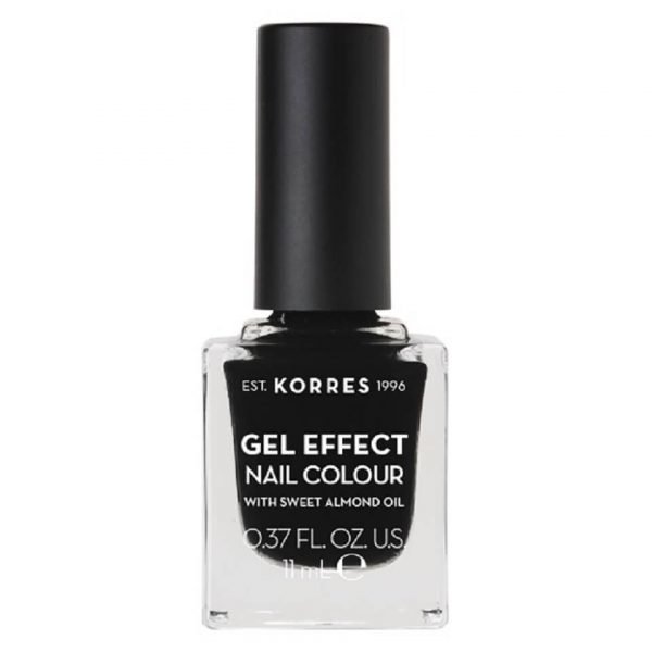 Korres Natural Gel Effect Nail Colour Black 11 Ml