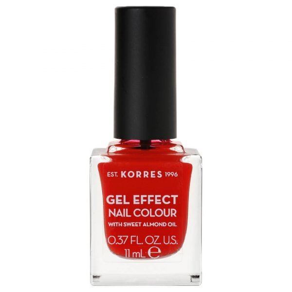 Korres Natural Gel Effect Nail Colour Coral Red 11 Ml