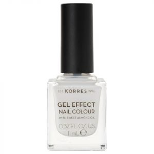 Korres Natural Gel Effect Nail Colour Porcelain White 11 Ml