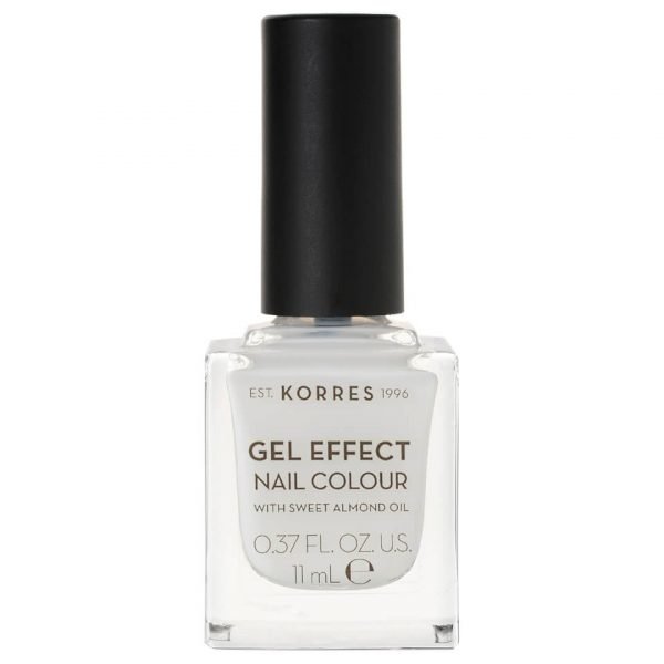 Korres Natural Gel Effect Nail Colour Porcelain White 11 Ml