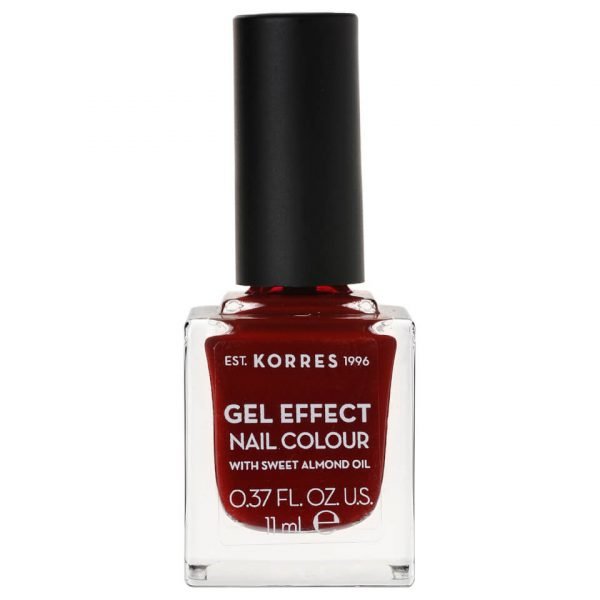 Korres Natural Gel Effect Nail Colour Wine Red 11 Ml