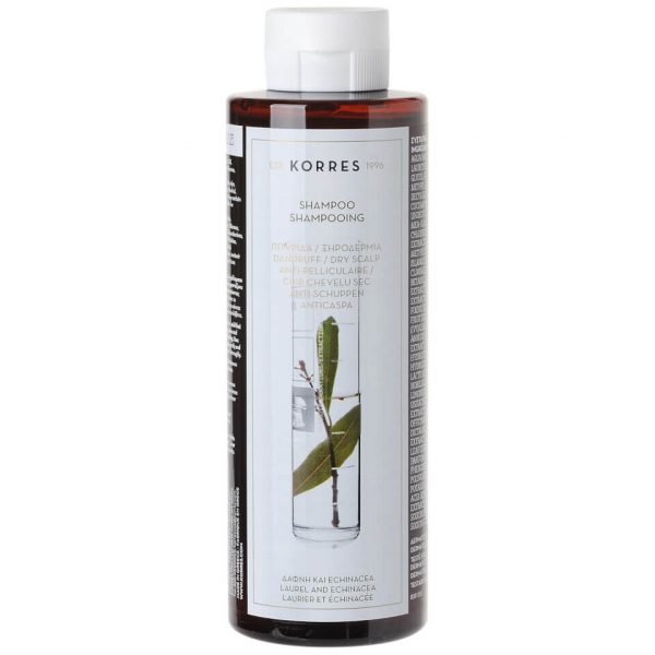 Korres Natural Laurel And Echinacea Shampoo For Dry Scalp And Dandruff 250 Ml