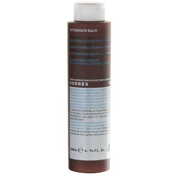 Korres Natural Men's Ginseng And Marigold After Shave Cream 200 Ml