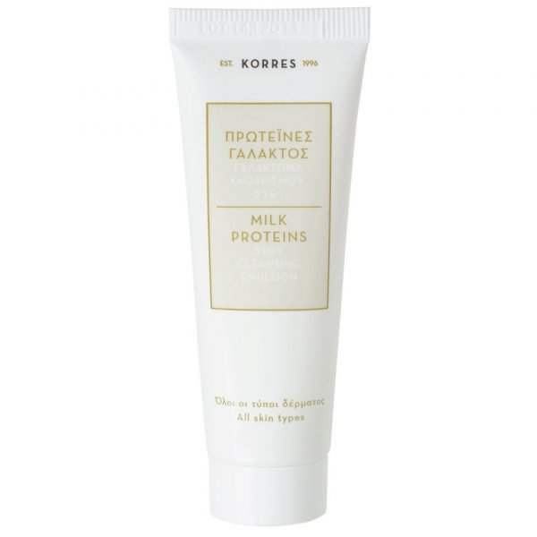 Korres Natural Milk Proteins 3-In-1 Cleansing Emulsion Travel Size 16 Ml