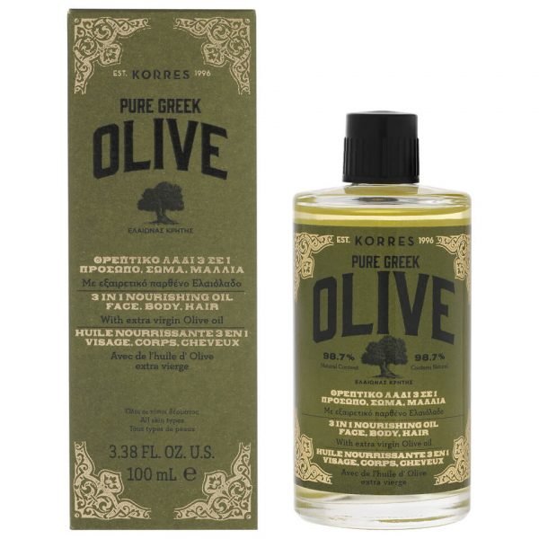 Korres Natural Pure Greek Olive 3-In-1 Nourishing Oil For Face