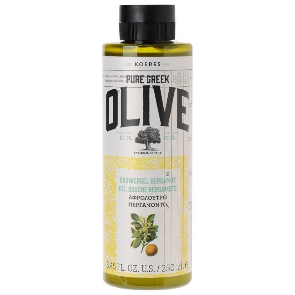Korres Natural Pure Greek Olive And Bergamot Shower Gel 250 Ml