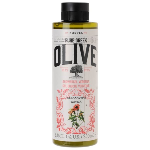 Korres Natural Pure Greek Olive And Verbena Shower Gel 250 Ml