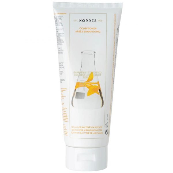 Korres Natural Sunflower And Mountain Tea Conditioner For Coloured Hair 200 Ml