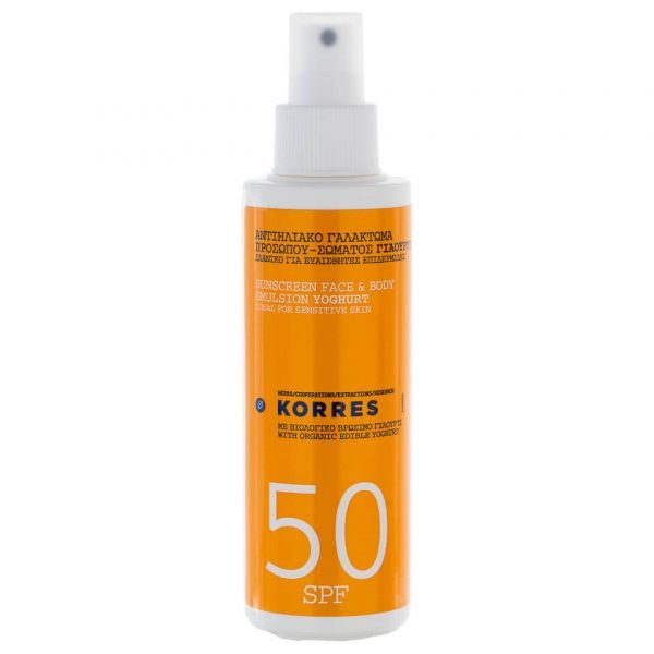 Korres Natural Yoghurt Face And Body Sunscreen Spf50 150 Ml