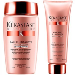 Kérastase Discipline Bain Fluidealiste Sulfur Free 250 Ml And Fondant Fluidealiste 200 Ml