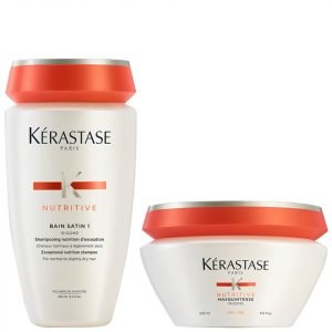 Kérastase Nutritive Bain Satin 1 250 Ml And Masquintense Cheveux Fins For Thin Hair 200 Ml