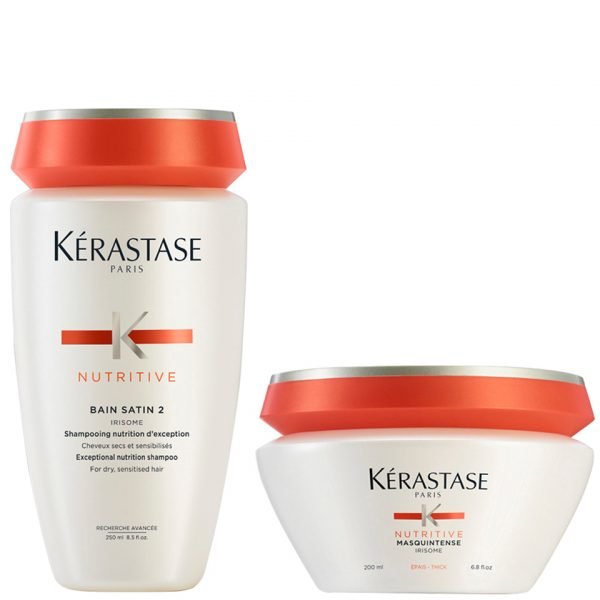 Kérastase Nutritive Bain Satin 2 250 Ml & Masquintense Cheveux Epais For Thick Hair 200 Ml