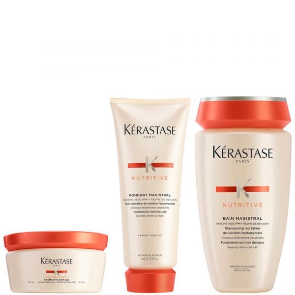 Kérastase Nutritive Fondant Magistral 200 Ml & Nutritive Bain Magistral 250 Ml & Nutritive Creme Magistral 150 Ml