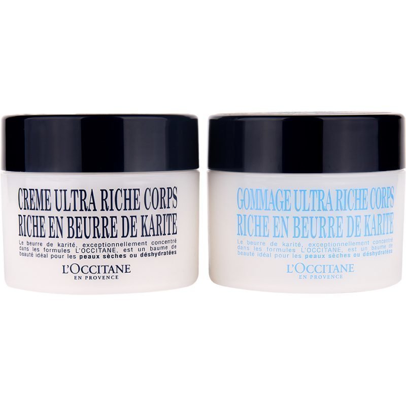 L'Occitane Shea Butter Duo Body Cream 200ml Body Scrub 200ml