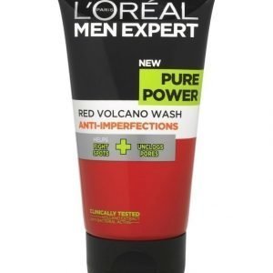 L'Oréal Men Expert Pure Power Volcano Red Wash Anti Spot Puhdistusgeeli 150 ml
