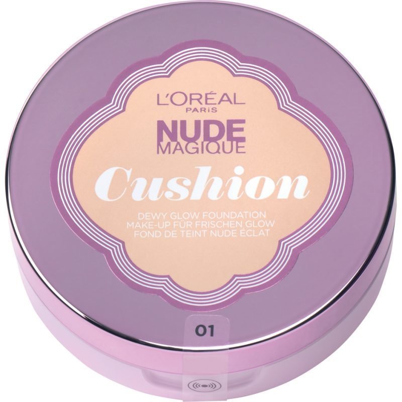 L'Oréal Paris Nude Magique Cushion Foundation 1 Rose Porcelain 14g