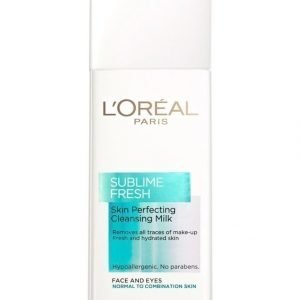 L'Oréal Paris Sublime Fresh Skin Perfecting Puhdistusemulsio Normaalille Ja Sekaiholle 200 ml