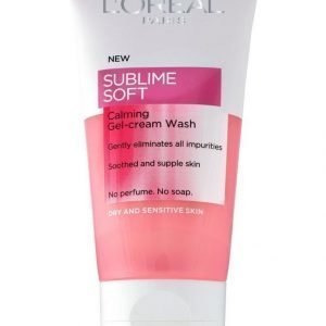 L'Oréal Paris Sublime Soft Calming Puhdistusgeeli Kuivalle Ja Herkälle Iholle 150 ml