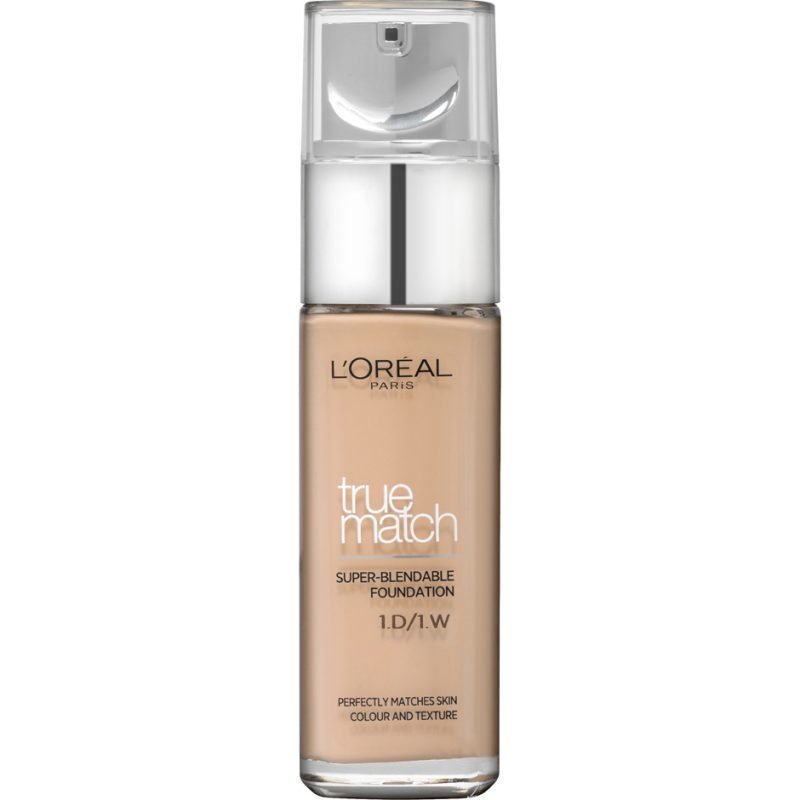 L'Oréal Paris True Match Super-Blendable Foundation 1W Ivory Gold 30ml