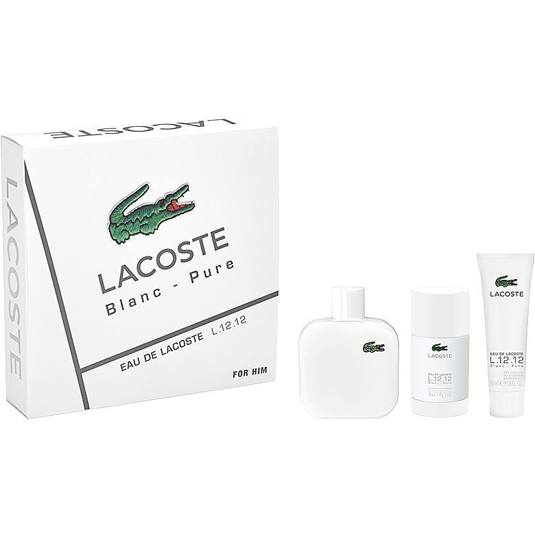 Lacoste Eau De Lacoste Blanc EdT 100ml Deostick 75ml Shower Gel 50ml