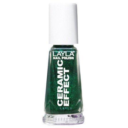 Layla Nail Polish Ceramic Effect 54 Green Galaxy