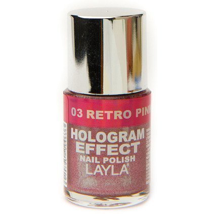 Layla Nail Polish Hologram Effect 03 Retro Pink