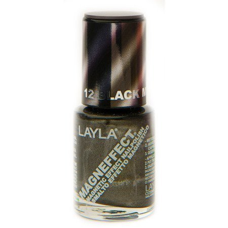 Layla Nail Polish Magn Effect 12 Black Metal