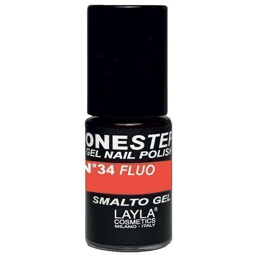 Layla One Step Gel Nail Polish 34 Orange Fluo