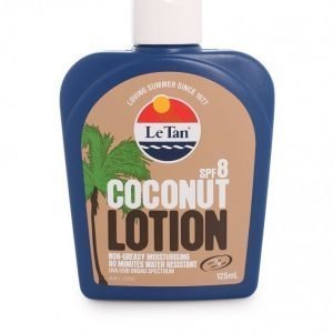 Le Tan Coconut Body Lotion SPF 8 Aurinkovoide Valkoinen