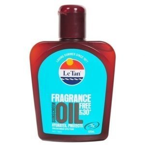 Le Tan Le Tan Fragrance Free Oil SPF 30 125ml Bottle