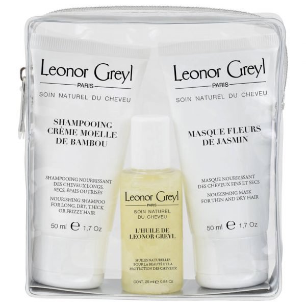 Leonor Greyl Luxury Travel Bag For Dry Hair 25 Ml X 50 Ml X 50 Ml
