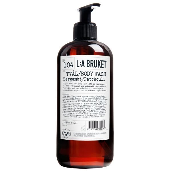 Lilla Bruket Nestemäinen Saippua Bergamotti / Patchouli 450 Ml