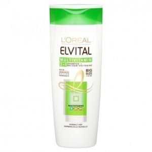 Loreal Elvital Multivitamin 2in1 Shampoo + Hoitoaine 400 Ml