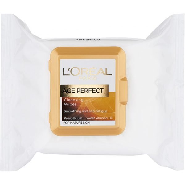 L'oreal Paris Age Perfect Cleansing Wipes For Mature Skin 25 Wipes