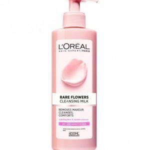 Loreal Rare Flowers Puhdistusmaito Kuivalle Ja Herkälle Iholle 400ml