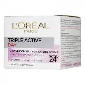 Loreal Triple Active Kuivalleja Herkälle Iholle Päivävoide 50 Ml