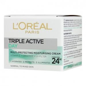 Loreal Triple Active Päivävoide Normaali Ja Sekaiho 50 Ml