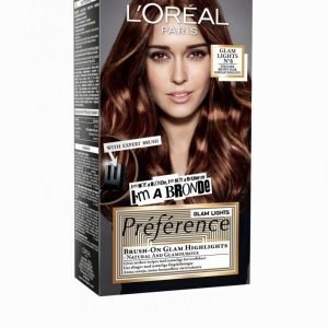 L'oréal Paris Glam Lights No6 Mahogany For Dark Brown Hair Hiusväri Mahogany Brown