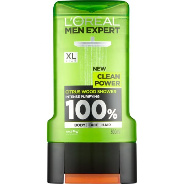 L'oréal Paris Men Expert Clean Power Shower Gel 300 Ml