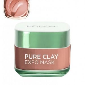 L'oréal Paris Pure Clay Exfo Mask Kasvonaamio Beige