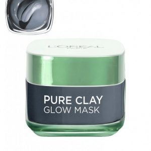 L'oréal Paris Pure Clay Glow Mask Kasvonaamio Harmaa