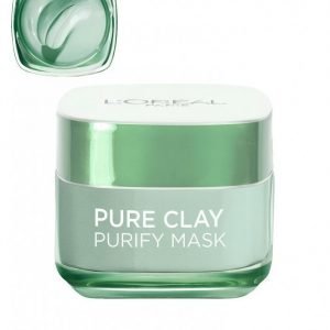 L'oréal Paris Pure Clay Purify Mask Kasvonaamio Vihreä
