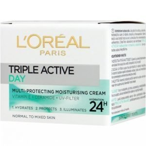 L'oréal Paris Triple Active Jar Normaalille Iholle 50 Ml Päivävoide