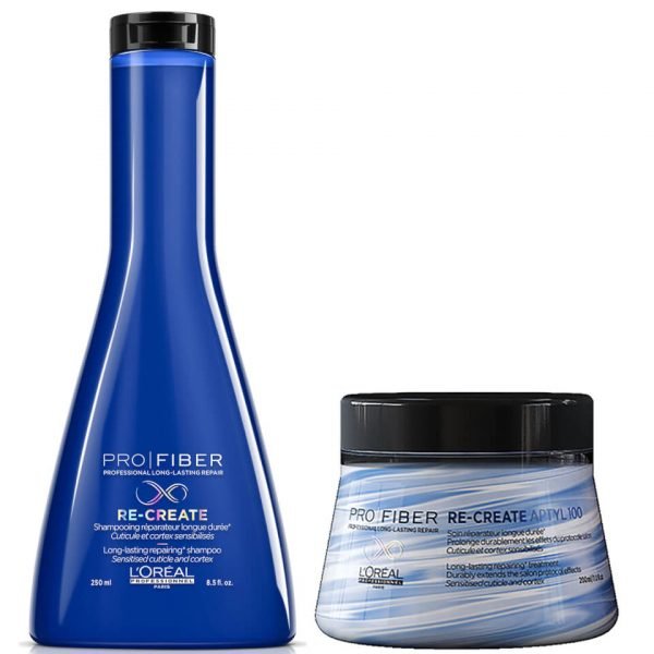 L'oréal Professionnel Pro Fiber Re-Create Damaged Hair Shampoo And Treatment Duo