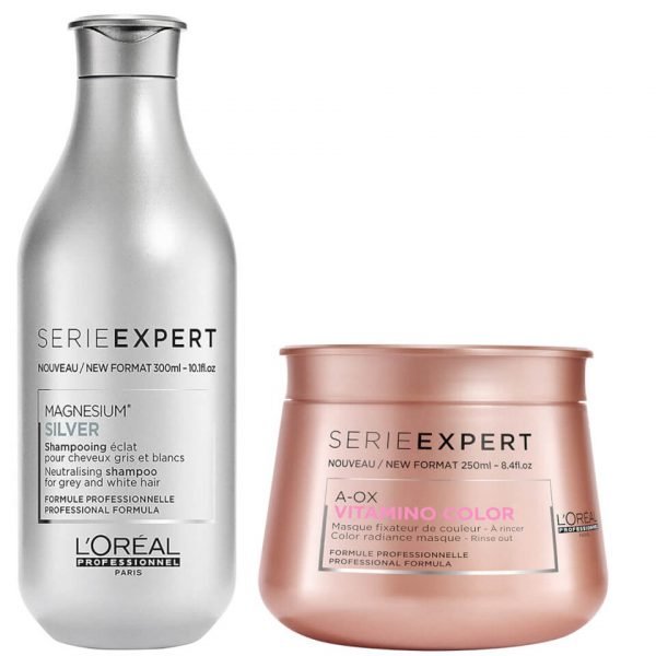 L'oréal Professionnel Serie Expert Silver Shampoo And Vitamino Masque Duo