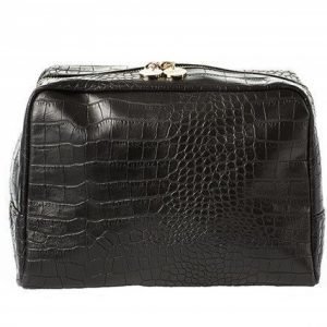 Lulu's Toilet Bag Black Croco