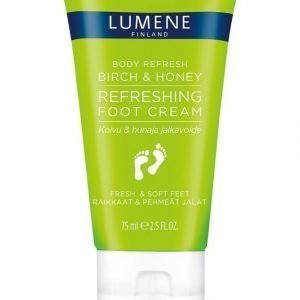 Lumene Body Refresbody Refresh Birch & Honey Refreshing Foot Cream Jalkavoide 75 ml